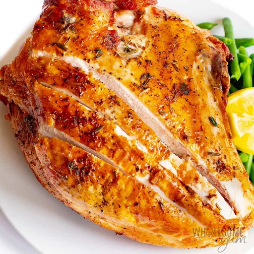 Pechuga de pavo en freidora de aire (jugosa y fácil)