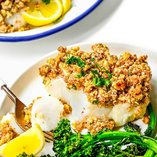 Baked Haddock Recipe (Almond Crusted)