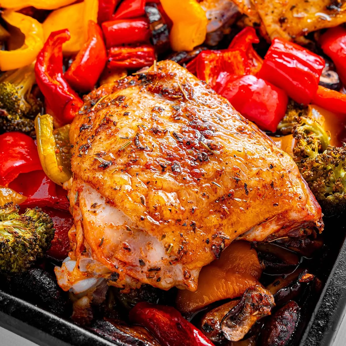 Sheet Pan Chicken Thighs (With Veggies)