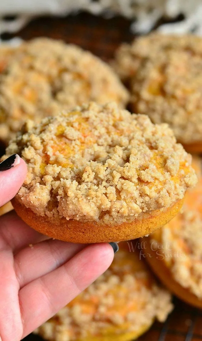 Pumpkin Carrot Cake Streusel Donuts