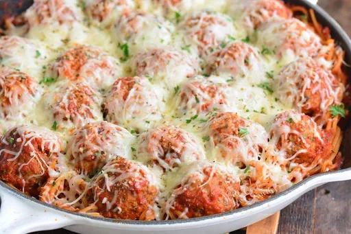 Spaghetti and Meatballs Bake Recipe