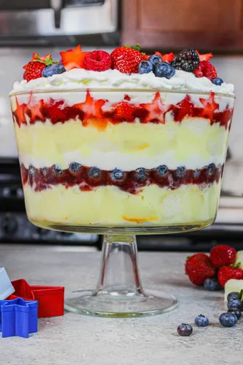Trifle de frutos rojos