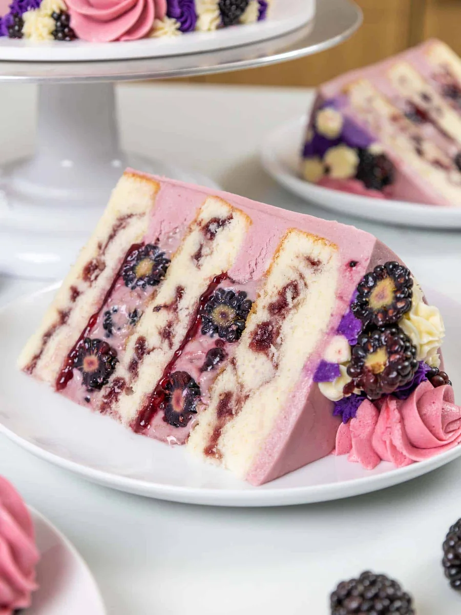 Blackberry Mousse Cake