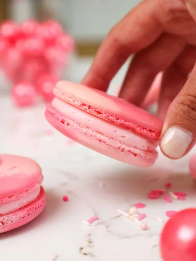 Bubblegum Macarons