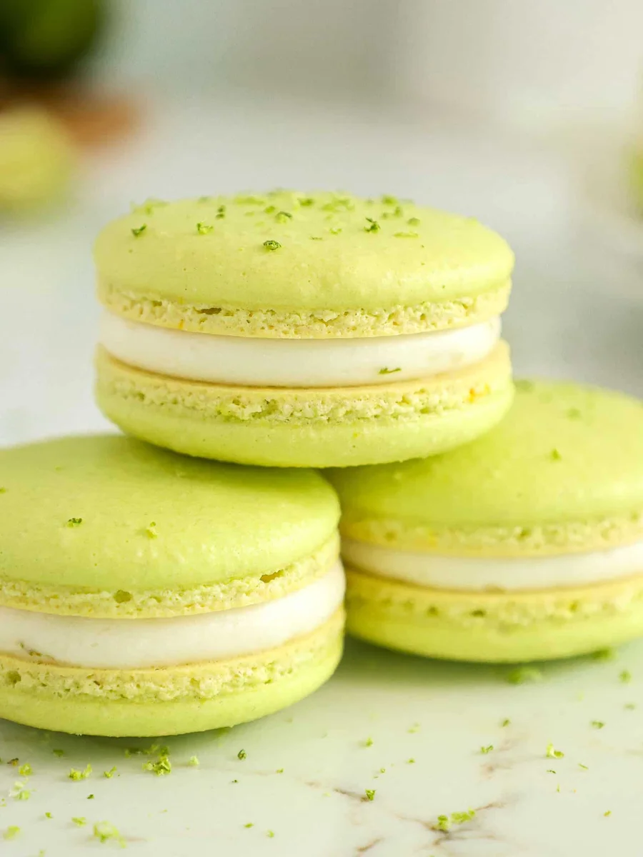 Lime Macarons