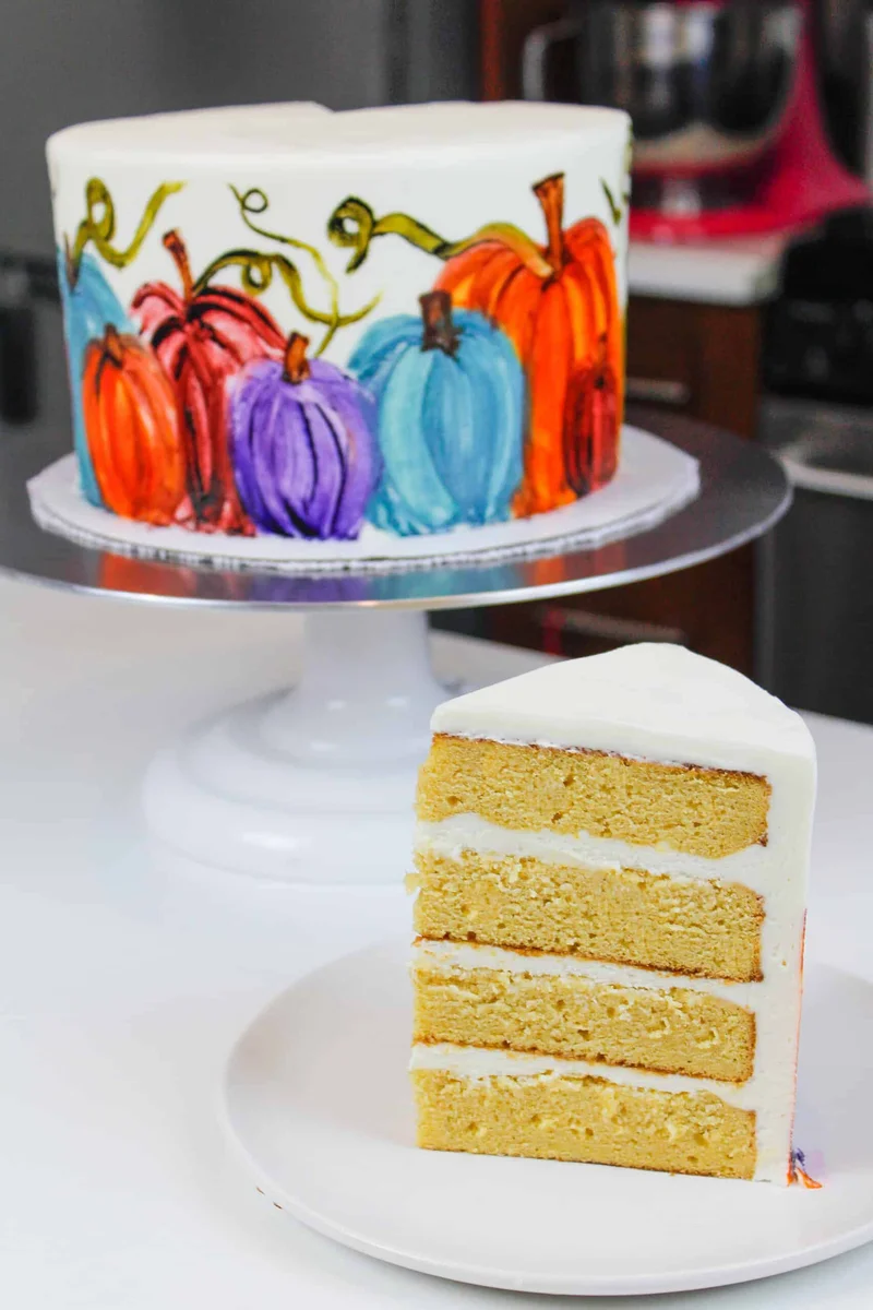 Pumpkin Cake with Cream Cheese Frosting