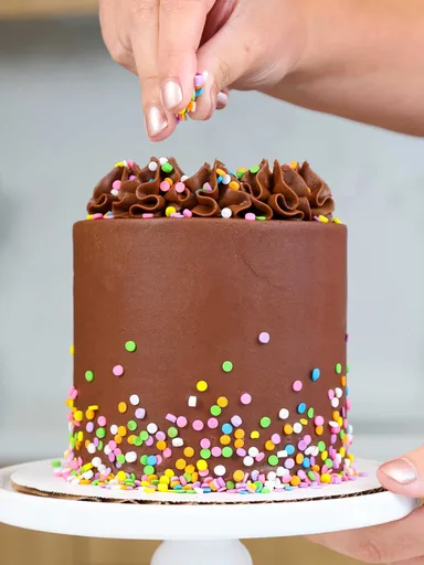 Receta de pastel de chocolate pequeño (10 cm)