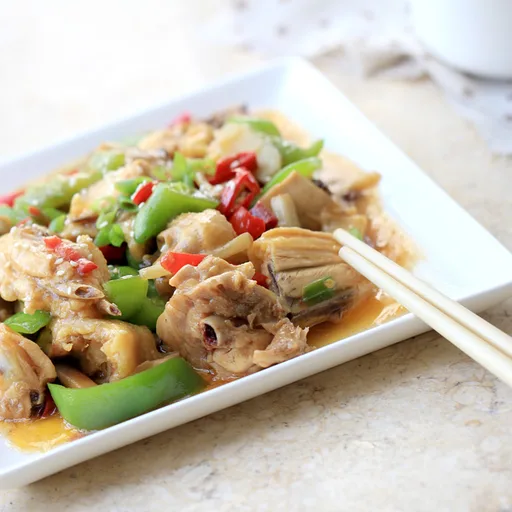 Pollo Hunan al estilo chino