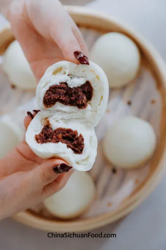 Homemade Red Beans Buns