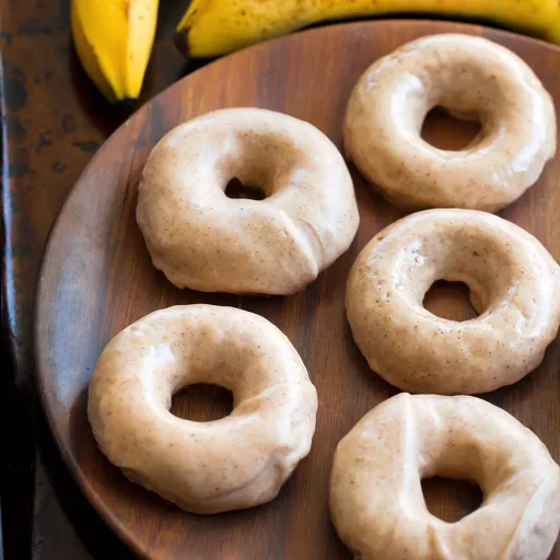 Donuts de bizcocho de plátano