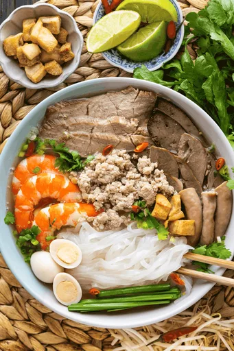 Vietnamese Pork and Prawn Clear Noodle Soup (Hủ Tiếu Nam Vang)