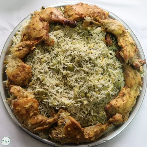 Broad Bean and Dill Rice (Riz b'foul) with Chicken