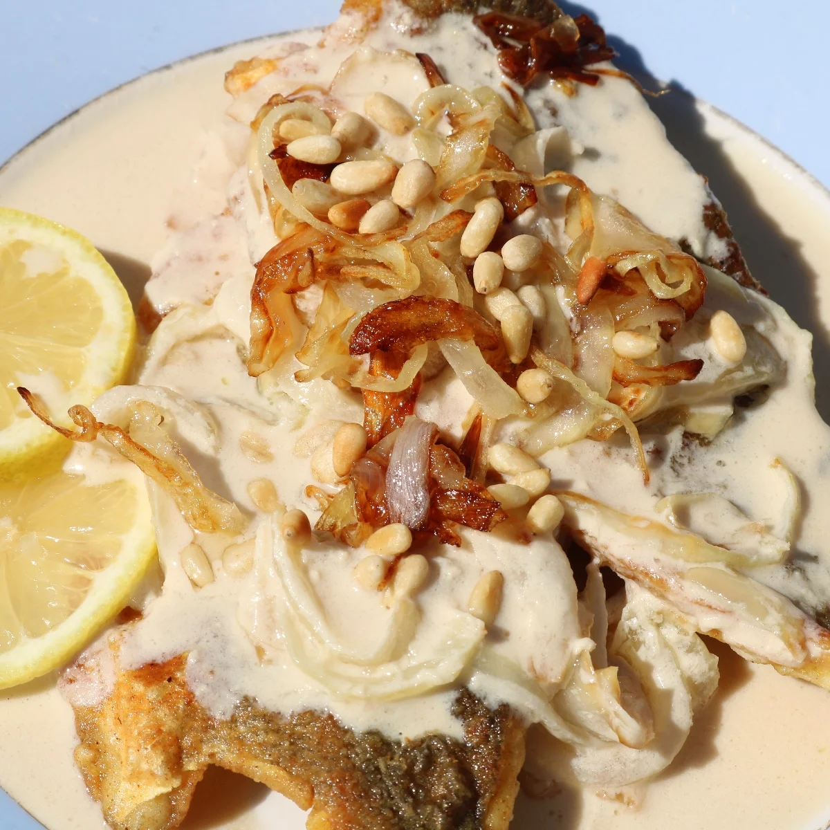 Fish in tahini