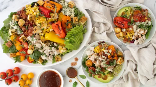 Rotisserie Chicken Salad With Hot Bacon and Raspberry Dressing Recipe