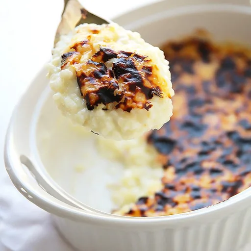 Dreamy Creamy Broiled Rice Pudding