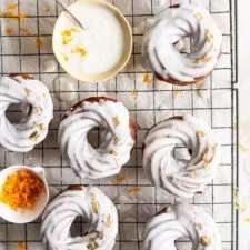 Lemon Crullers with Lemon and Honey Glaze