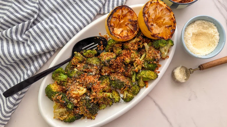 Caesar-Style Roasted Broccoli Recipe