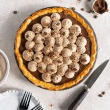 Mocha Cream Pie with Espresso Whipped Cream