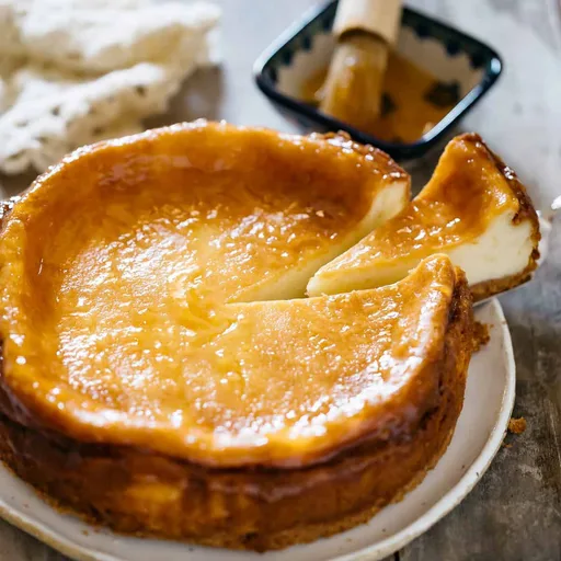 Tarta de queso japonesa horneada