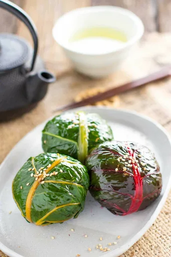 Swiss chard mehari sushi めはり寿司