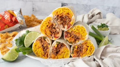 Super-Stuffed Frito Pie Burrito Recipe