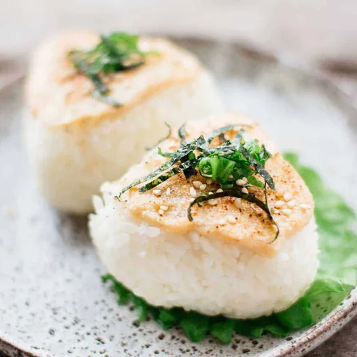Mentaiko Mayo Yaki Onigiri 明太子マヨ焼きおにぎり