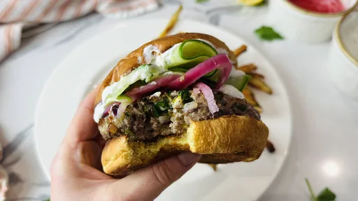 The Juiciest Lamb Burger Recipe