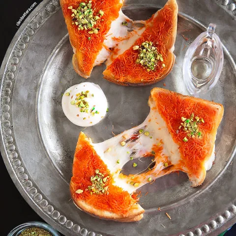 Kanafeh Grilled Cheese Sandwich
