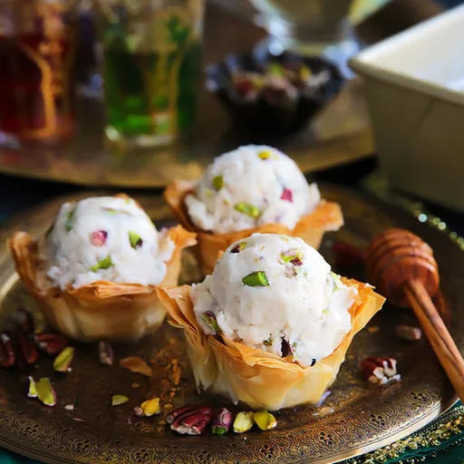 Baklava Ice Cream Sundae