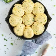 Cheese, Spring Onion, and Chive Brioche Buns