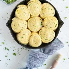 Cheese, Spring Onion, and Chive Brioche Buns