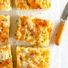 Cheesy Garlic Bread Made from Pizza Dough