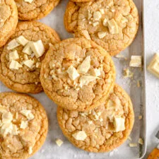 30 Minute White Chocolate Chip Cookies