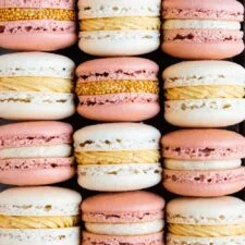 Spiced Pumpkin and Walnut Praline Macarons