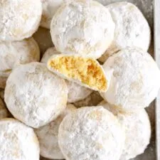 6 Ingredient Snowball Cookies