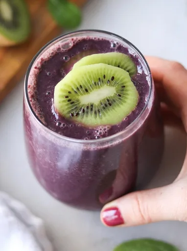 Batido de kiwi y espinacas