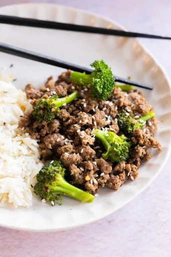 Ground Beef and Broccoli