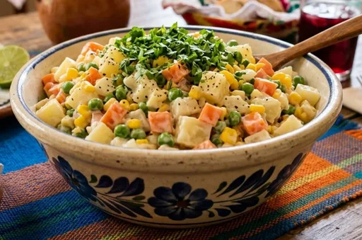 Receta de ensalada rusa estilo Yucatán para preparar en menos de 30 minutos