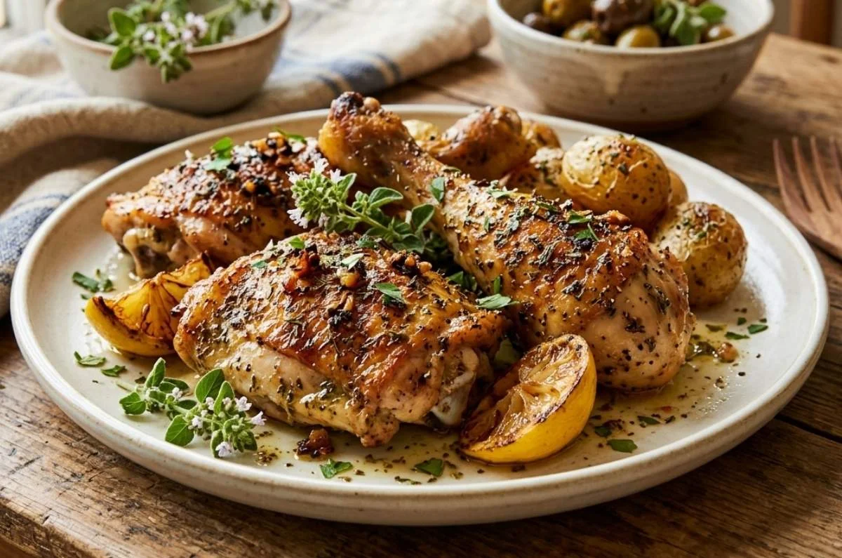 Receta pollo al orégano ¡con solo 6 ingredientes!
