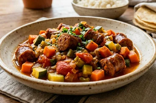 Receta de longaniza a la jardinera para preparar en 30 minutos