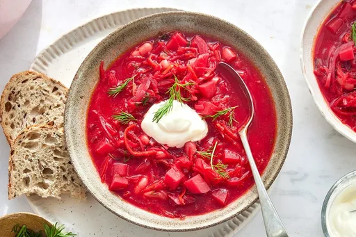 Borscht Recipe (Vegetarian Beet Soup)