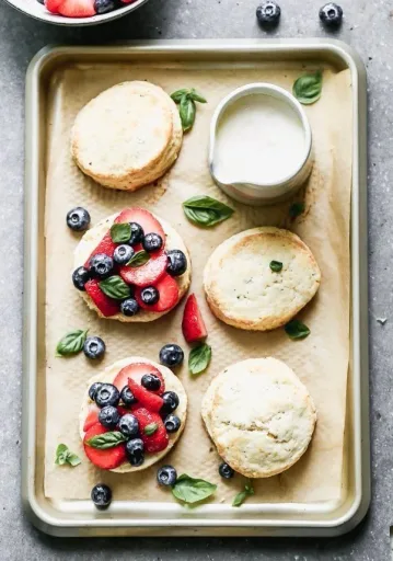 Lemon Strawberry Shortcakes