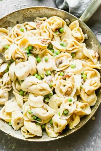Tortellini a la carbonara