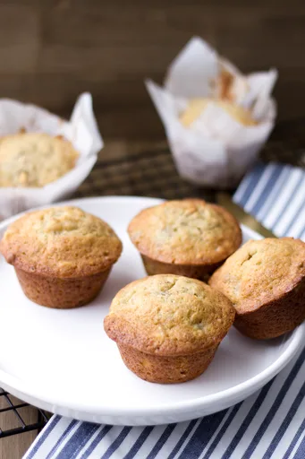 Banana Pecan Maple Muffins