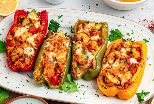 Shrimp Stuffed Bell Peppers