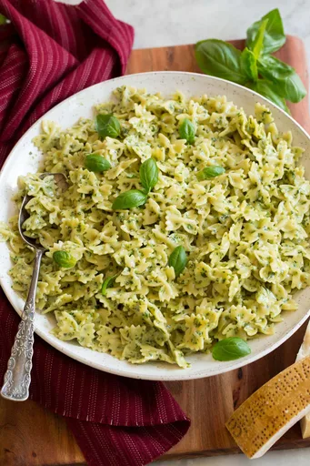 Pasta cremosa al pesto