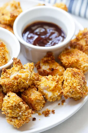 Baked Popcorn Chicken