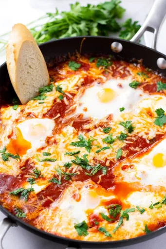 Huevos al horno a la italiana