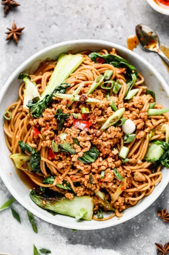 Spicy Dan Dan Noodles with Chicken