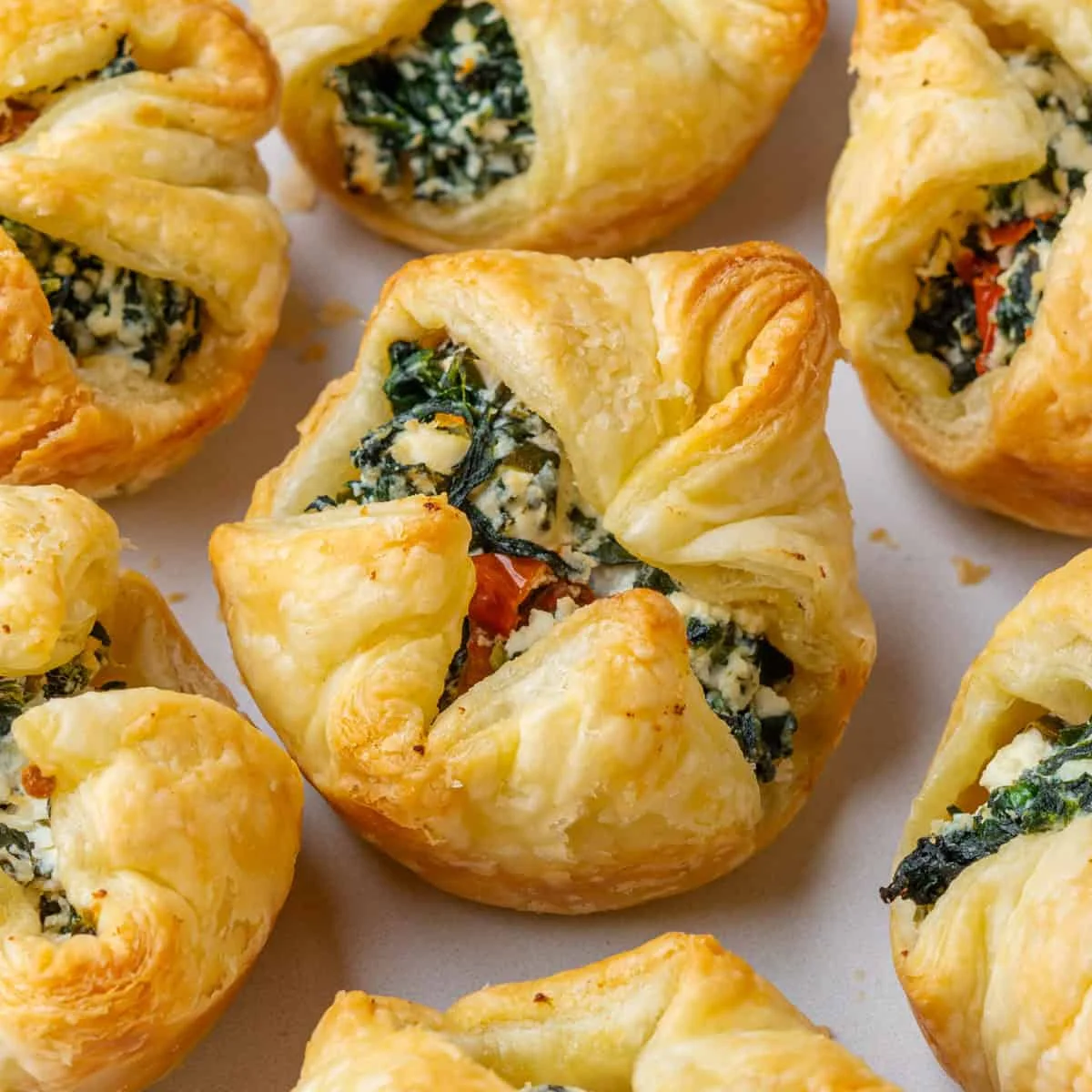 Spinach Puffs (Cheesy Feta and Ricotta)